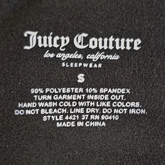 Juicy Couture Black Short Sleeve Tee - Picture 5 of 6